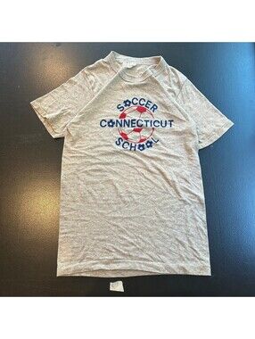 Champion Medium Gray Connecticut Soccer School T-Shirt